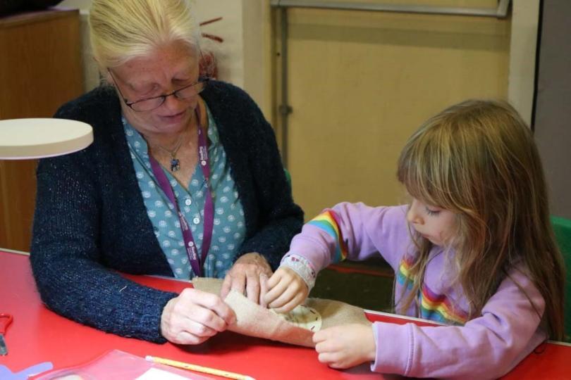 Family activity at Reading Museum