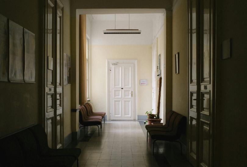 Photo of a hospital corridor