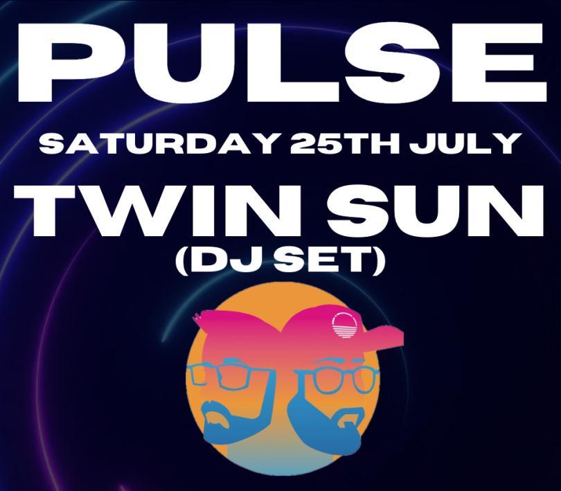 poster with the Pulse and Twin Sun logos
