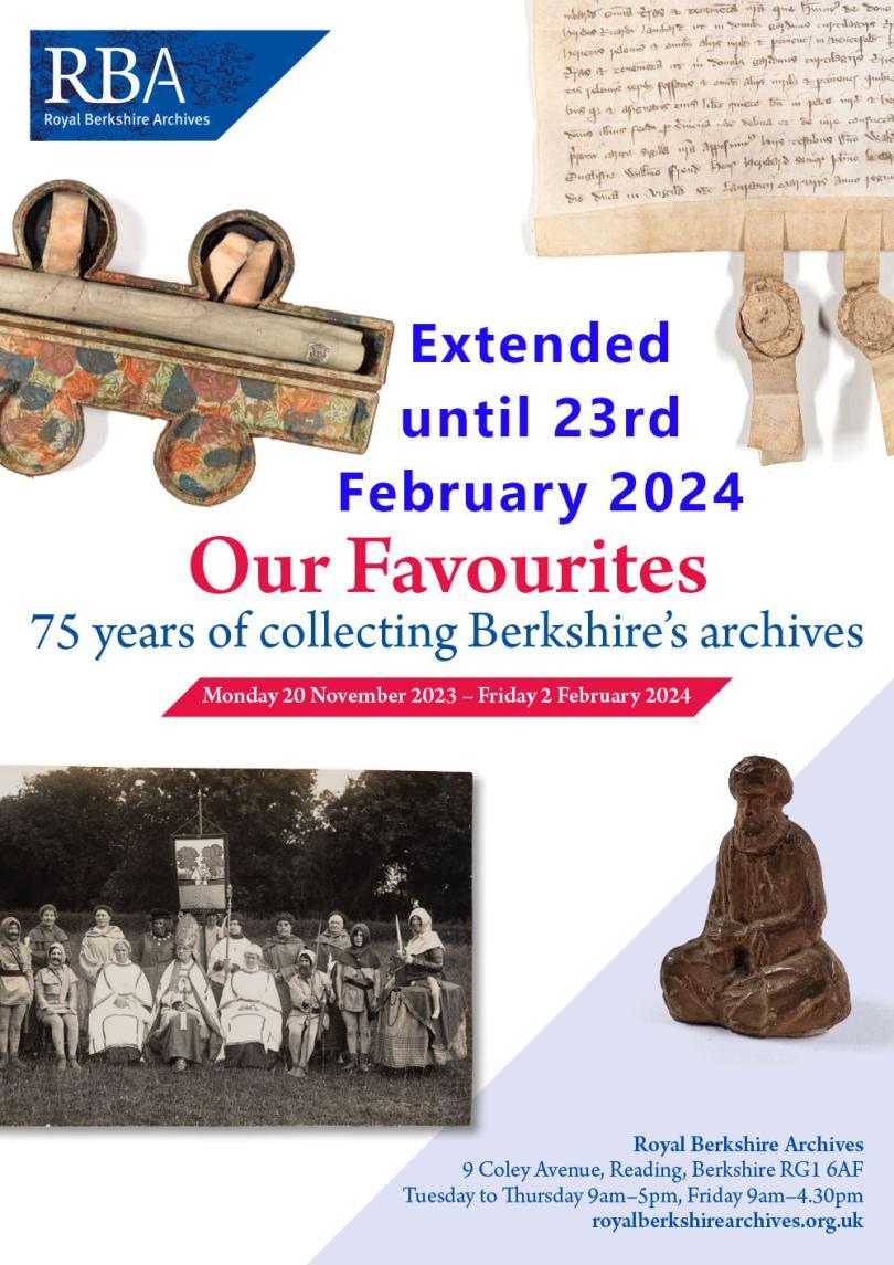 Poster for Our Favourites exhibition with Extended Until 23rd February 2024