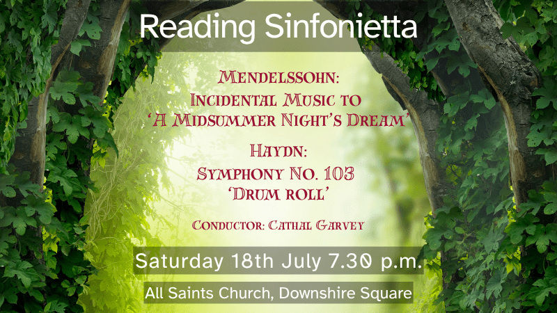 Banner showing the event details