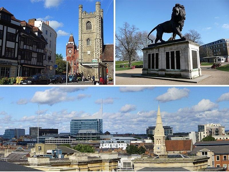 Montage of views of Reading