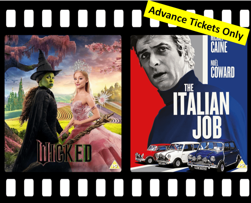 Wicked and the Italian Job logos