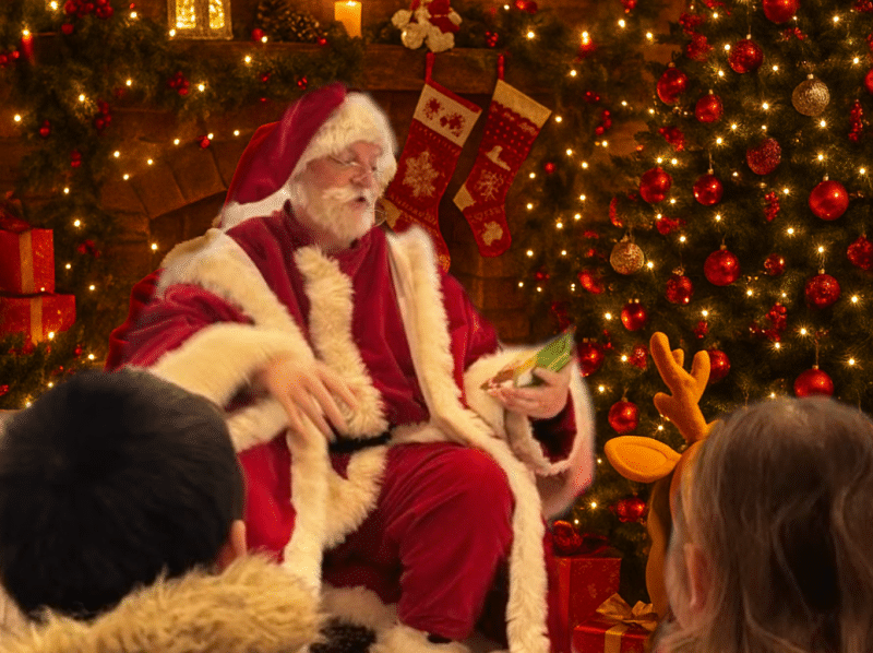 Santa in Grotto 