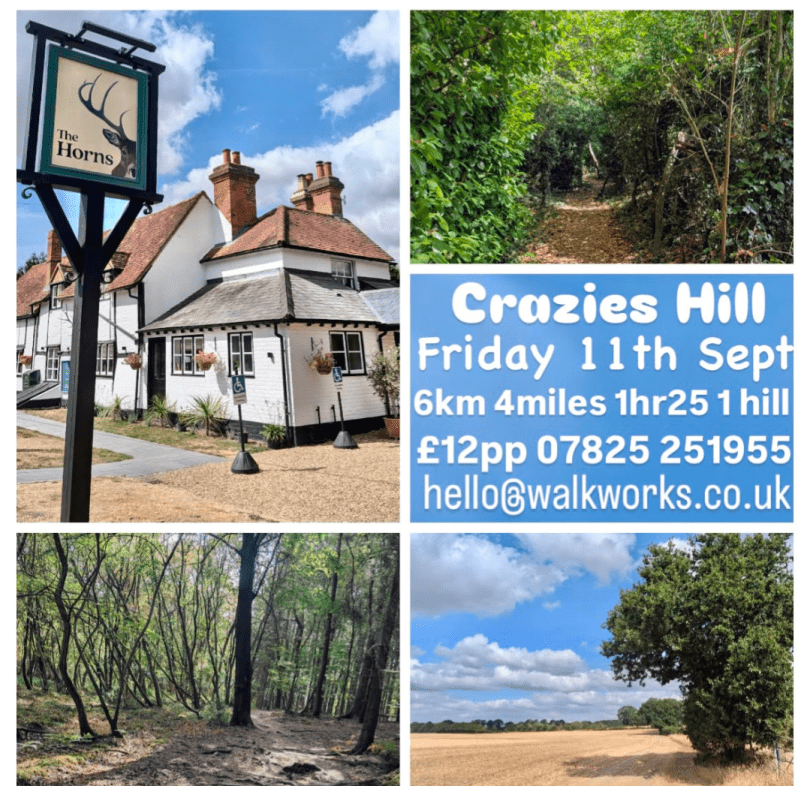 Walk Works 6km route in Crazies Hill