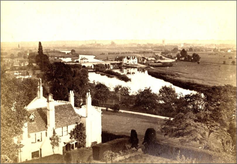 Caversham Bridge from St Peter's Hill