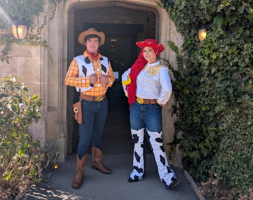 Toy Sheriff and Cowgirl characters