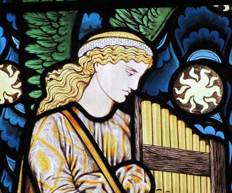 Angel on Stained Glass