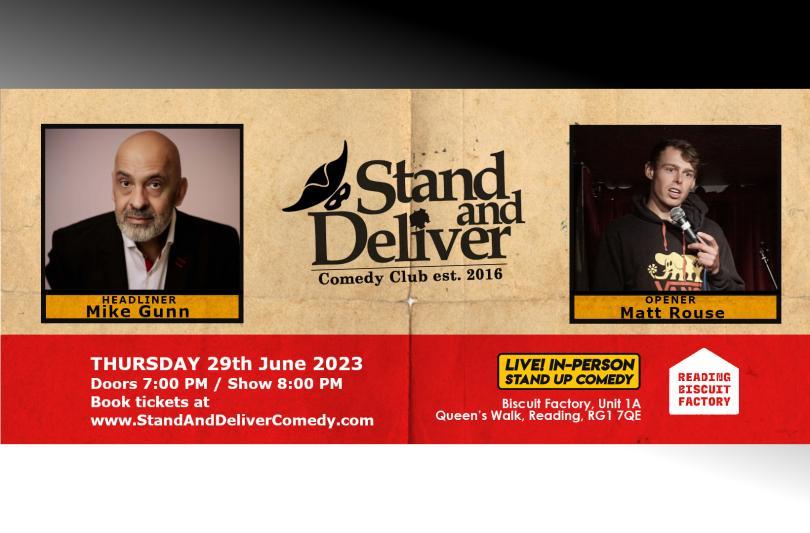 Stand and Deliver June poster with Mike Gun