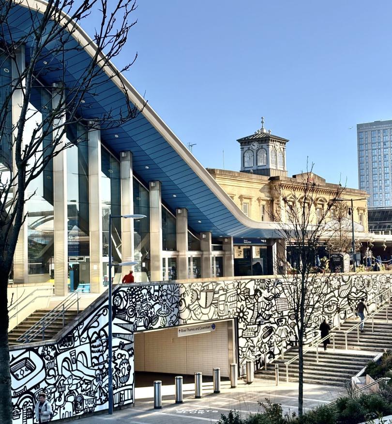 Reading Station and public artwork