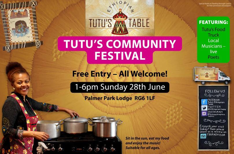 Poster for Tutu's Community Festival