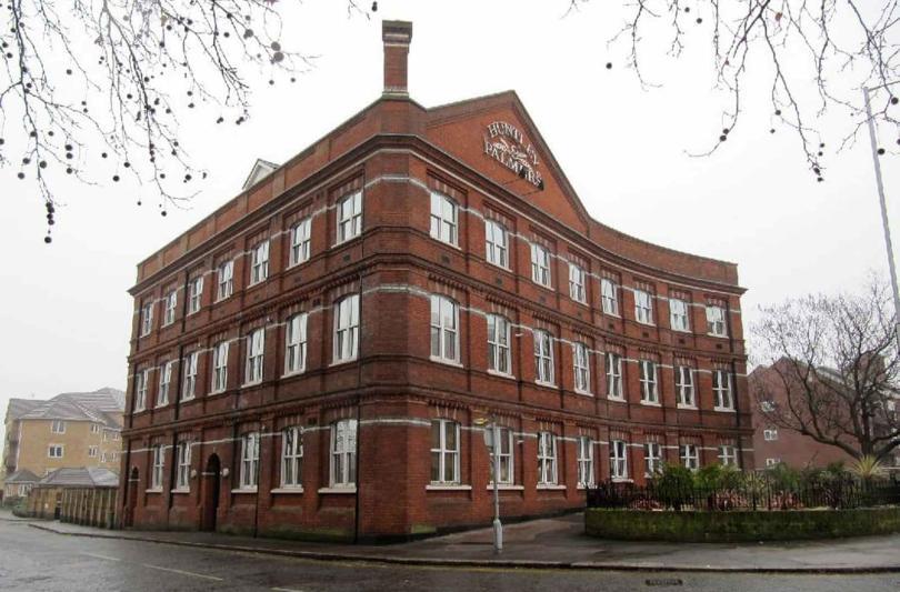 remaining section of Huntley and Palmers buildings in Reading