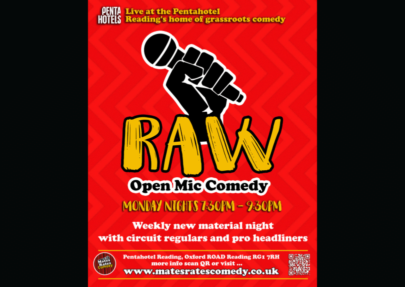 Mates Rates Comedy Raw, Reading's No.1 Stand Up Comedy Open Mic