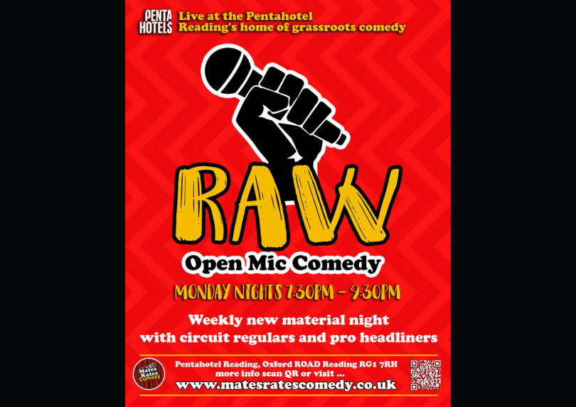 Mates Rates Comedy Raw, Reading's No.1 Stand Up Comedy Open Mic