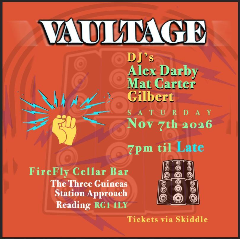 Vaultage logo and info about the event