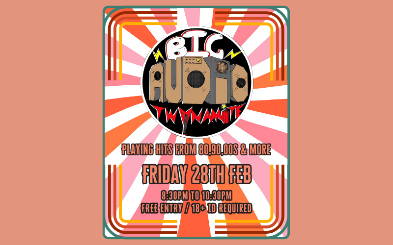 Big Audio Twynamite Playing hits from 80,90,00s & more 8:30pm to 10:30pm FREE ENTRY / 18+ ID Required #whatsonreading #purpleturtlerocks #purpleturtlereading #bigaudiotwynamite #coversband