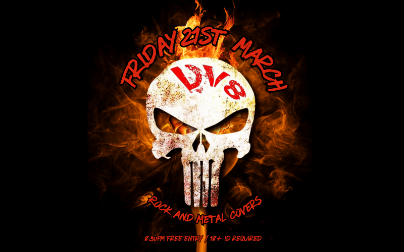 DV8 - Rock and Metal covers  FREE ENTRY 18+ ID Required