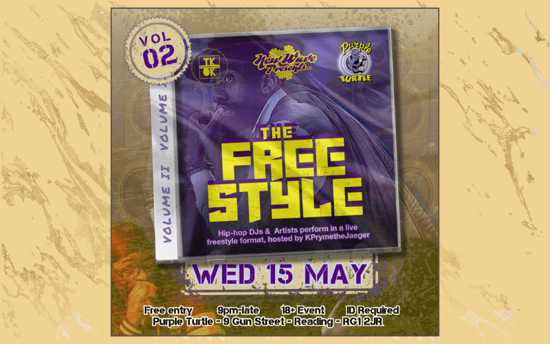 New Wave Collective presents...  Freestyle... Hip Hop DJs and Artists  Performimg live on Stage @ The Purple Turtle  FREE ENTRY / 18+ ID Required
