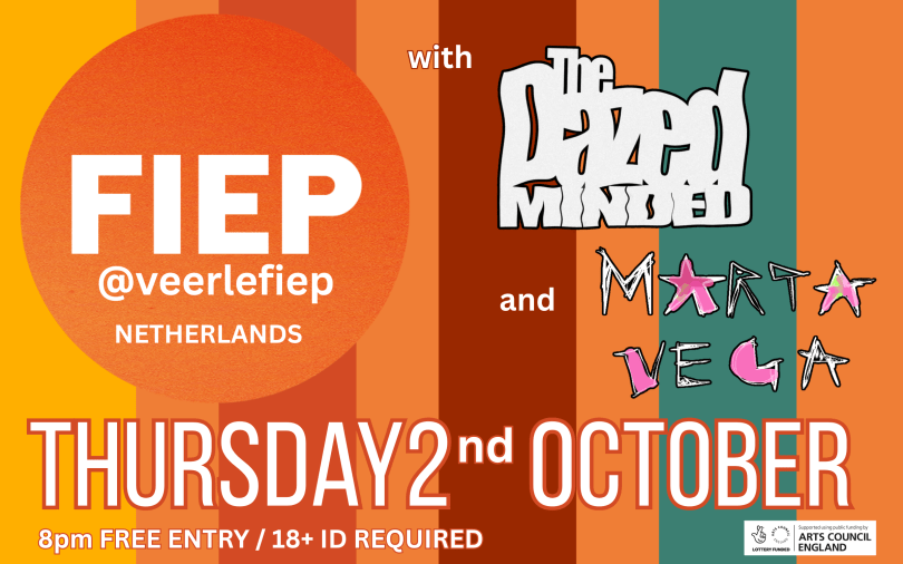 @veerlefiep (Netherlands) FIEP writes captivating, distinctive indie pop anthems that are both outgoing and introspective. Veerle Suzanna Driessen’s songcraft has a distinct ear for great hooks, as well as a unique narrative quality; her music reveals inward thoughts as frequently as outward screams: the restlessness, the doubts, the musings, and – most of all – the dreams. On stage, Veerle captures these dreams along with her band FIEP, creating an energetic, powerful, and outstanding live performance. The