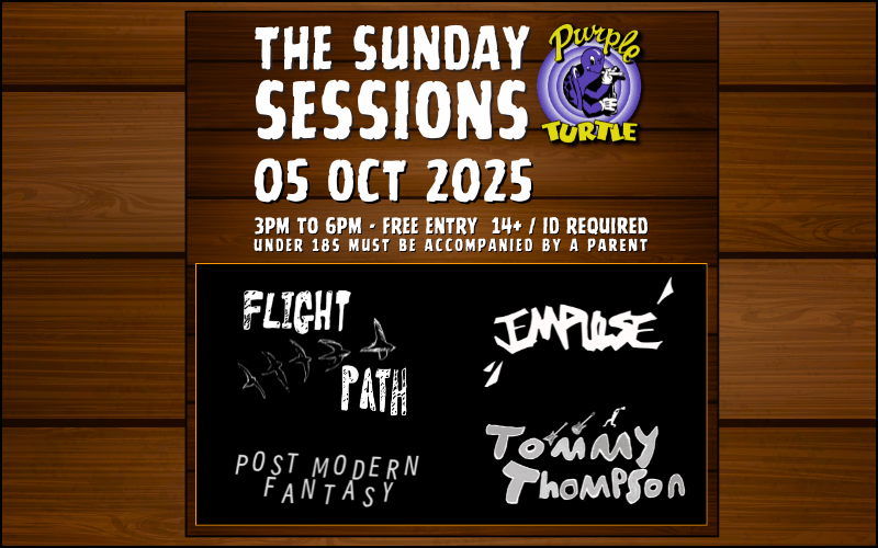 The Sunday Sessions return with four new up and coming bands/artists from the Reading area  @flightpath.band @tommythompsonofficial @impulse_music.abzlm @postmodernfantasyband  STAGE TIMES TBC  3pm to 6pm  FREE ENTRY / 14+ Under 18s Must be acompanied by a parent or adult