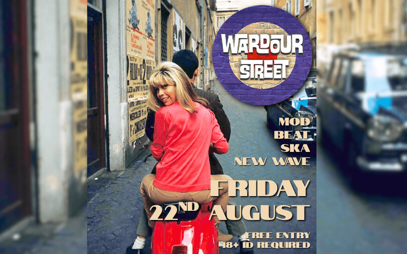 WARDOUR STREET  MOD/BEAT/SKA/NEW WAVE Covers  FREE ENTRY / 18+ ID Required