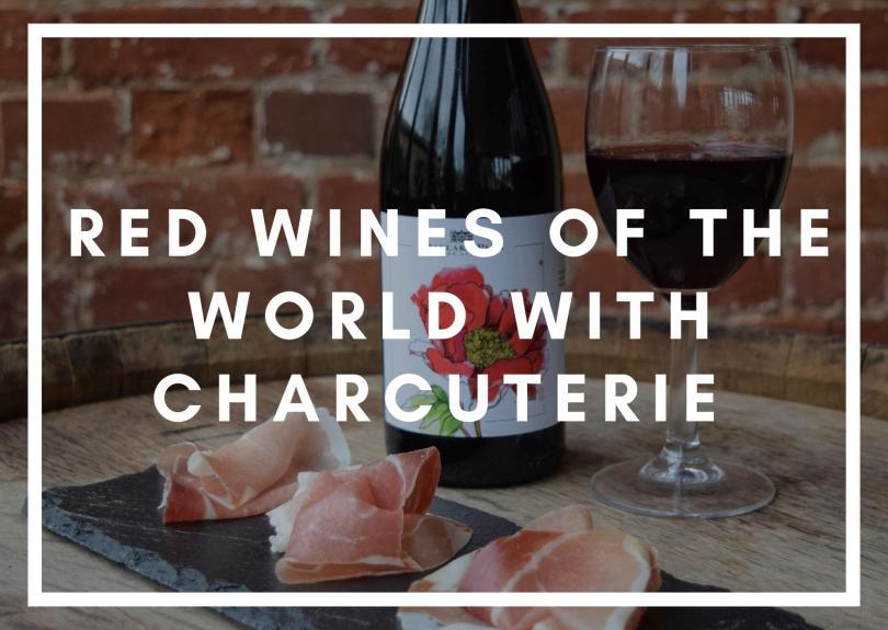 Red wine with charcuterie