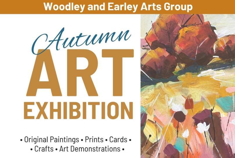 Event poster with an abstract watercolour painting next to the title