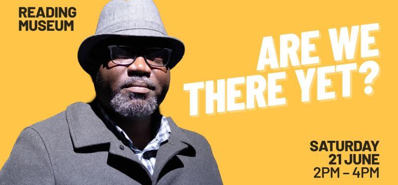 Poster with a balck man in a coat and trilby hat