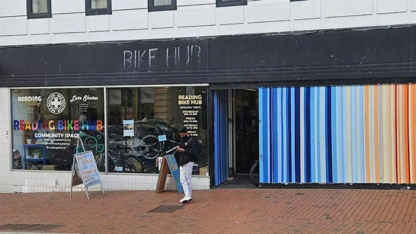 Reading Bike Hub, as seen from the street