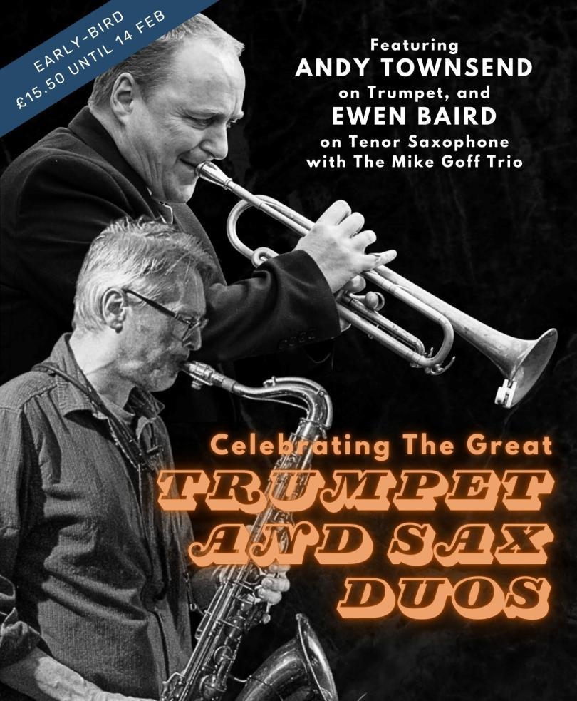 Ewen Baird & Andy Townsend blowing their horns