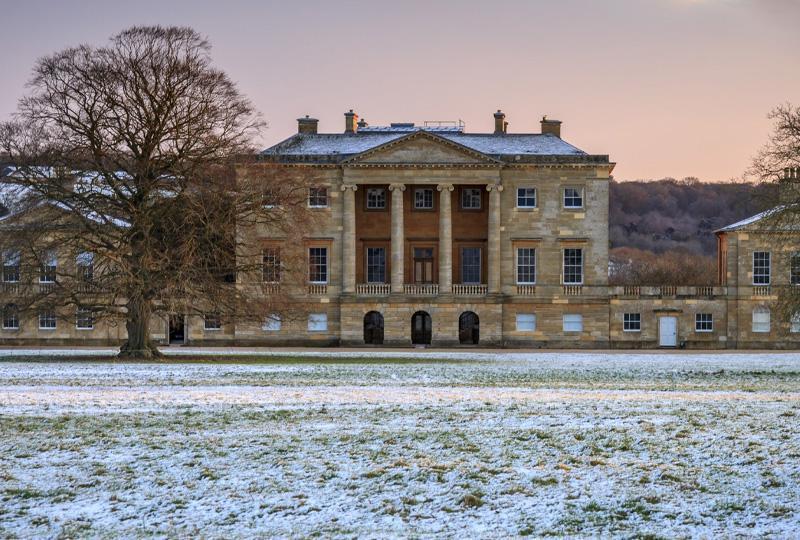 Basildon Park in the snow