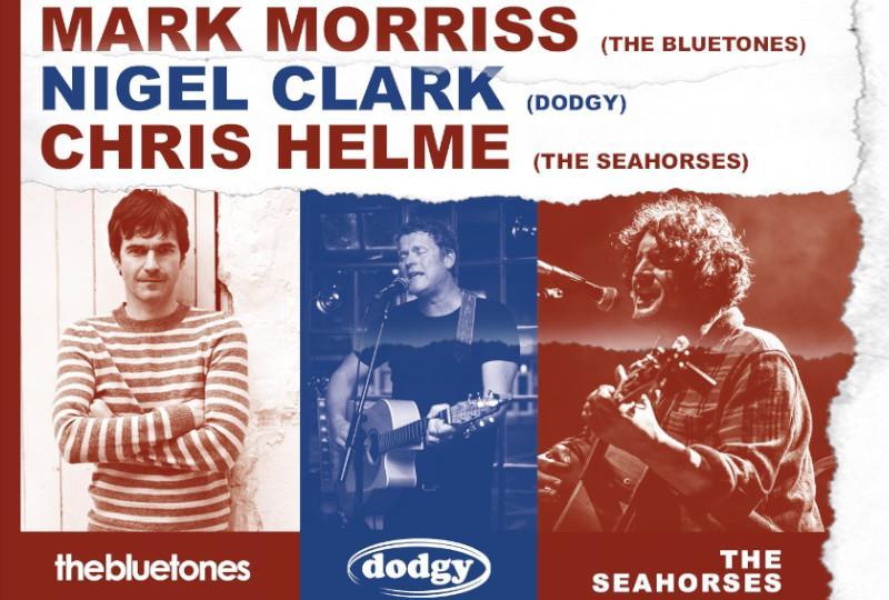 Britpop Acoustic tour featuring Mark Morriss (The Bluetones), Nigel Richard Clark (Dodgy) and Chris Helme (The Seahorses)
