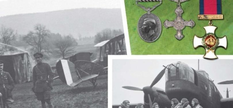 Montage of old war photos