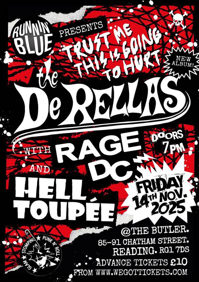 Poster featuring band logos