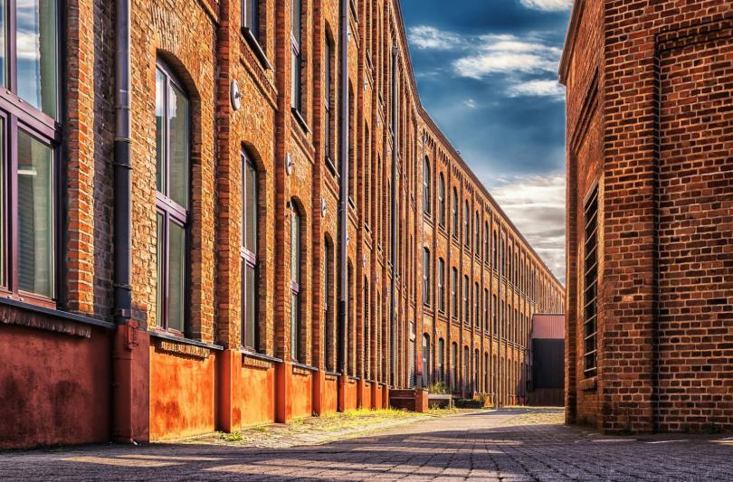 A Victorian factory building