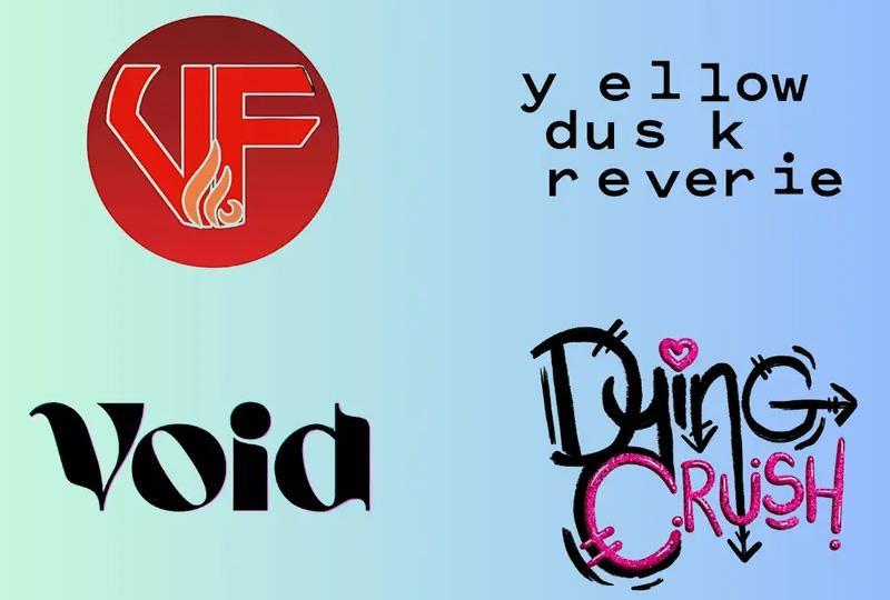 logos for the four bands performing
