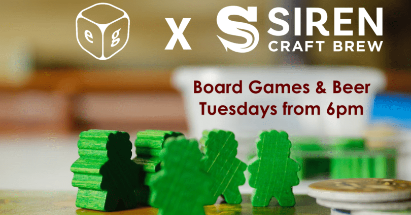 little game pieces with text advertising the event every tuesday 