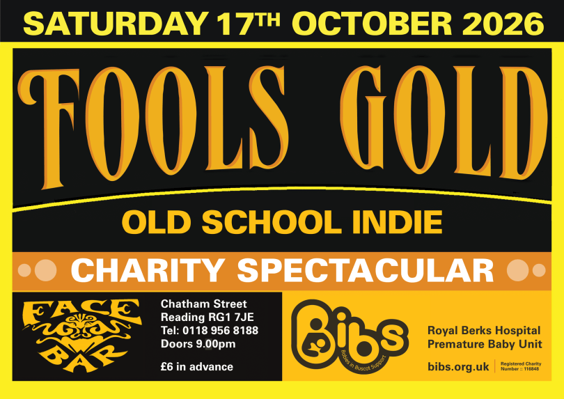 Fools Gold logo and info about the event