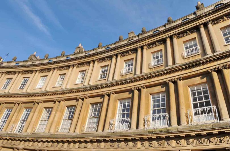 Crescent of Georgian houses