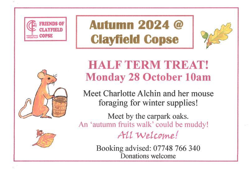 Half-Term fun at Clayfield Copse