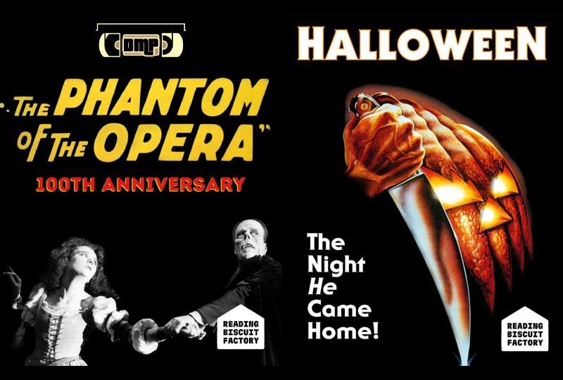 Movie posters for The Phantom of the Opera (1925) and Halloween: Extended Cut (1978)