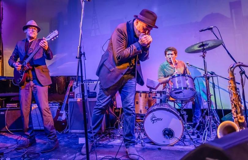 Blues band Jimmy Regal and the Royals on stage