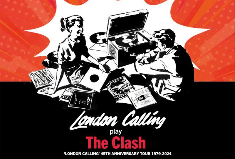 poster featuring a drawing of two youths listening to a vintage record player, surrounded by records