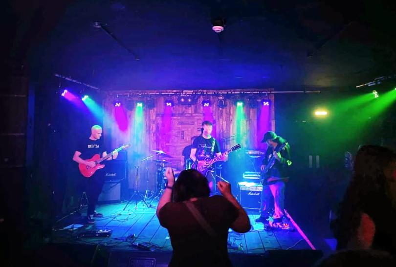 Band on stage