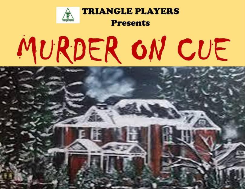 Poster with a blurry image of a snow-covered retirement home