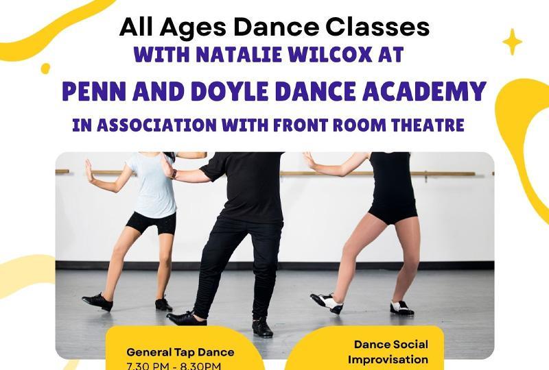 Poster with images of tap dancers