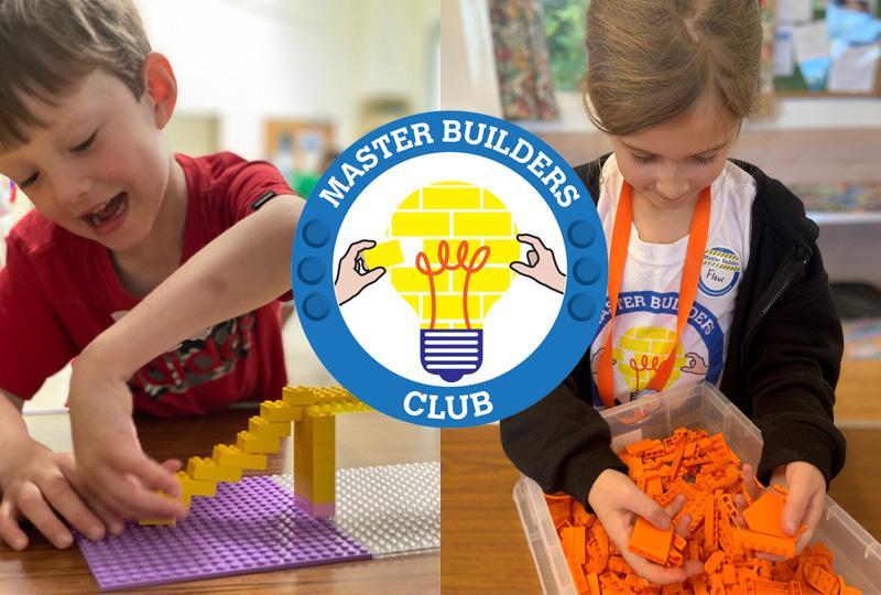 Children playing with LEGO