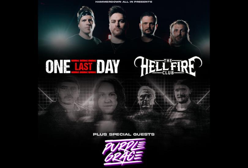 Poster with logos and photos of the bands performing