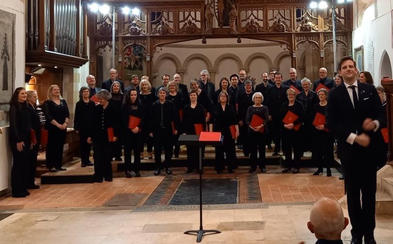 Reading Bach Choir in St Thomas church, Goring