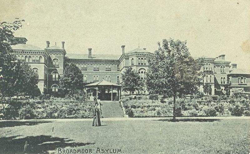 The womens' airing lawn at Broadmoor